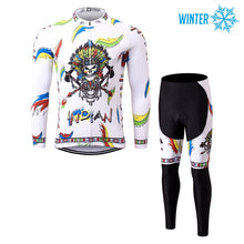 Cargar imagen en el visor de la galería, Thriller Rider Sports Ropa de Bicicleta Hombre Ciclismo Chaquetas y Culotte Largo Invierno/Térmico Traje(Indian)