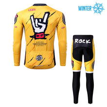 画像をギャラリービューアに読み込む, Thriller Rider Sports 自転車の服 メンズ サイクルジャケット + ズボン 暖かい & ウィンター 組み合わせ(Rock)