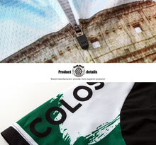 Lade das Bild in den Galerie-Viewer, Thriller Rider Sports Fahrradbekleidung Herren Fahrradtrikots Radtrikots und Lange Trägerhose Anzug(Colosseo)