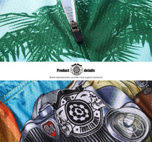 Carica l'immagine nel visualizzatore di Gallery, Thriller Rider Sports Abbigliamento per Biciclette Uomo Ciclismo Giacche e Calzamaglia con Bretelle Termico/Inverno Combinazione(Welcome to California)