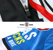 Load image into Gallery viewer, Thriller Rider Sports Bicycle Clothing Mens Cycling Jackets and Bib Tights Winter Kit(Gas Sucks Ride a Bike)