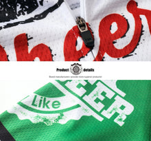Cargar imagen en el visor de la galería, Thriller Rider Sports Ropa de Bicicleta Hombre Ciclismo Maillots y Culotte Largo Traje(Cheers & Beers)