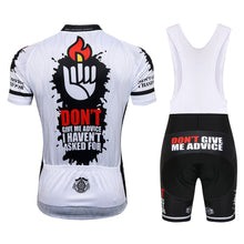 Cargar imagen en el visor de la galería, Thriller Rider Sports Ropa de Bicicleta Hombre Ciclismo Maillots y Culotte Corto con Tirantes Traje(Don't Give Me Advice)