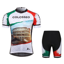 Load image into Gallery viewer, Thriller Rider Sports Bicycle Clothing Mens Cycling Jersey Short Sleeve and Shorts Kit(Colosseo)