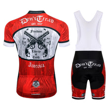 Cargar imagen en el visor de la galería, Thriller Rider Sports Ropa de Bicicleta Hombre Ciclismo Maillots y Culotte Corto con Tirantes Traje(Don't Cread on Me)