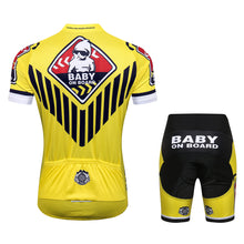 Lade das Bild in den Galerie-Viewer, Thriller Rider Sports Fahrradbekleidung Herren Fahrradtrikots Radtrikots und Radhosen Anzug(Baby on Board)