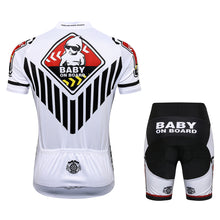 Carica l'immagine nel visualizzatore di Gallery, Thriller Rider Sports Abbigliamento per Biciclette Uomo Ciclismo Maglie e Pantaloncini Combinazione(Baby on Board)