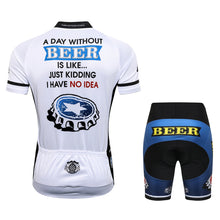 Carica l'immagine nel visualizzatore di Gallery, Thriller Rider Sports Abbigliamento per Biciclette Uomo Ciclismo Maglie e Pantaloncini Combinazione(Beer Cap)