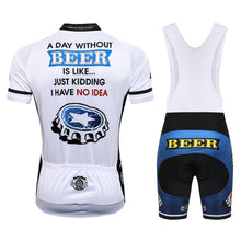Load image into Gallery viewer, Thriller Rider Sports Bicycle Clothing Mens Cycling Jersey Short Sleeve and Bib Shorts Kit(Beer Cap)