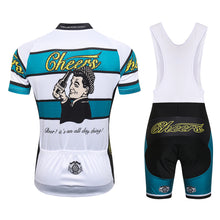 Cargar imagen en el visor de la galería, Thriller Rider Sports Ropa de Bicicleta Hombre Ciclismo Maillots y Culotte Corto con Tirantes Traje(Cheers for Being)