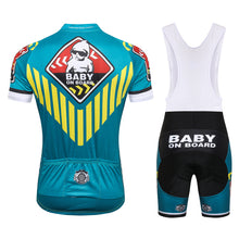 Load image into Gallery viewer, Thriller Rider Sports Bicycle Clothing Mens Cycling Jersey Short Sleeve and Bib Shorts Kit(Baby on Board)
