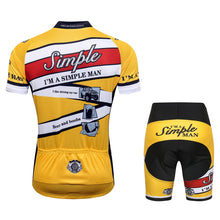 Cargar imagen en el visor de la galería, Thriller Rider Sports Ropa de Bicicleta Hombre Ciclismo Maillots y Culottes Traje(I'm Simple Man)