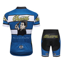 Lade das Bild in den Galerie-Viewer, Thriller Rider Sports Fahrradbekleidung Herren Fahrradtrikots Radtrikots und Radhosen Anzug(Cheers for Being)