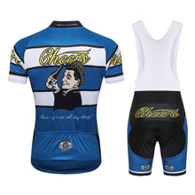 Cargar imagen en el visor de la galería, Thriller Rider Sports Ropa de Bicicleta Hombre Ciclismo Maillots y Culotte Corto con Tirantes Traje(Cheers for Being)