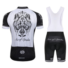 Lade das Bild in den Galerie-Viewer, Thriller Rider Sports Fahrradbekleidung Herren Fahrradtrikots Radtrikots und Trägerhose Anzug(Ace of Spades)