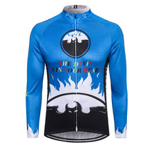 Cargar imagen en el visor de la galería, Thriller Rider Sports Ropa de Bicicleta Hombre Ciclismo Maillots Manga Larga(The Devil is in Your Heart)