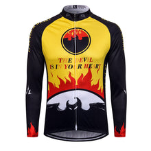 Cargar imagen en el visor de la galería, Thriller Rider Sports Ropa de Bicicleta Hombre Ciclismo Maillots Manga Larga(The Devil is in Your Heart)