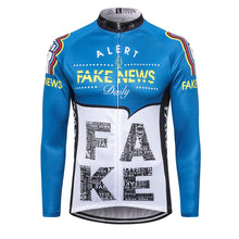 Cargar imagen en el visor de la galería, Thriller Rider Sports Ropa de Bicicleta Hombre Ciclismo Maillots Manga Larga(Fake News)