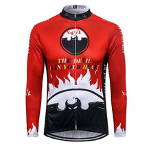 Cargar imagen en el visor de la galería, Thriller Rider Sports Ropa de Bicicleta Hombre Ciclismo Maillots Manga Larga(The Devil is in Your Heart)