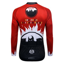 Cargar imagen en el visor de la galería, Thriller Rider Sports Ropa de Bicicleta Hombre Ciclismo Maillots Manga Larga(The Devil is in Your Heart)