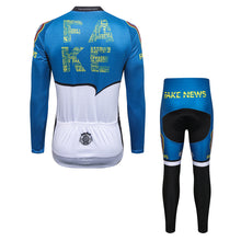 画像をギャラリービューアに読み込む, Thriller Rider Sports 自転車の服 メンズ サイクルジ長袖 + ズボン 組み合わせ(Fake News)