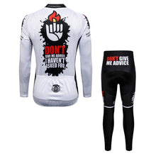 Cargar imagen en el visor de la galería, Thriller Rider Sports Ropa de Bicicleta Hombre Ciclismo Maillots y Culotte Largo Traje(Don't Give Me Advice)