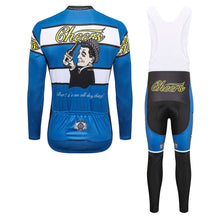 Load image into Gallery viewer, Thriller Rider Sports Bicycle Clothing Mens Cycling Jersey Long Sleeve and Bib Trousers Kit(Cheers for Being)
