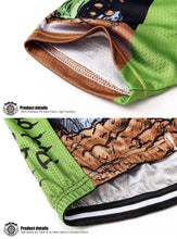 Cargar imagen en el visor de la galería, Thriller Rider Sports Ropa de Bicicleta Hombre Ciclismo Maillots y Culotte Corto con Tirantes Traje(Hey Guys! Put on Your Helmet!)