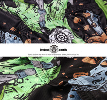 Lade das Bild in den Galerie-Viewer, Thriller Rider Sports Fahrradbekleidung Herren Fahrradtrikots Radtrikots Kurzärmlig(Hey Guys! Put on Your Helmet!)