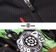 Lade das Bild in den Galerie-Viewer, Thriller Rider Sports Fahrradbekleidung Herren Fahrradtrikots Radtrikots Kurzärmlig(Hey Guys! Put on Your Helmet!)