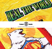 Lade das Bild in den Galerie-Viewer, Thriller Rider Sports Fahrradbekleidung Herren Fahrradtrikots Radtrikots und Radhosen Anzug(Heal The World)