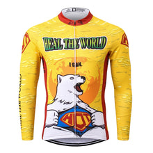 Carica l'immagine nel visualizzatore di Gallery, Thriller Rider Sports Abbigliamento per Biciclette Uomo Ciclismo Maglie Manica Lunga(Heal The World)