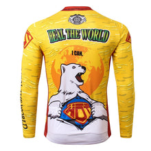 Carica l'immagine nel visualizzatore di Gallery, Thriller Rider Sports Abbigliamento per Biciclette Uomo Ciclismo Maglie Manica Lunga(Heal The World)