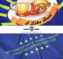 Cargar imagen en el visor de la galería, Thriller Rider Sports Ropa de Bicicleta Hombre Ciclismo Maillots Manga Larga(I Like Beer)