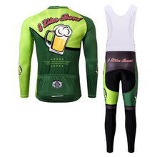 Load image into Gallery viewer, Thriller Rider Sports Bicycle Clothing Mens Cycling Jersey Long Sleeve and Bib Trousers Kit(I Like Beer)