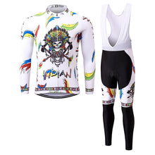 Load image into Gallery viewer, Thriller Rider Sports Bicycle Clothing Mens Cycling Jersey Long Sleeve and Bib Trousers Kit(Indian)