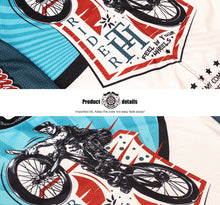 Lade das Bild in den Galerie-Viewer, Thriller Rider Sports Fahrradbekleidung Herren Fahrradtrikots Radtrikots Kurzärmlig(Feel in Your Wheels)