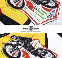 Lade das Bild in den Galerie-Viewer, Thriller Rider Sports Fahrradbekleidung Herren Fahrradtrikots Radtrikots und Lange Trägerhose Anzug Winter/Thermo(Feel in Your Wheels)
