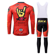 Load image into Gallery viewer, Thriller Rider Sports Bicycle Clothing Mens Cycling Jersey Long Sleeve and Bib Trousers Kit(Rock)