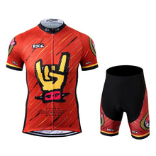 Cargar imagen en el visor de la galería, Thriller Rider Sports Ropa de Bicicleta Hombre Ciclismo Maillots y Culottes Traje(Rock)