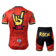 Cargar imagen en el visor de la galería, Thriller Rider Sports Ropa de Bicicleta Hombre Ciclismo Maillots y Culottes Traje(Rock)