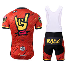 画像をギャラリービューアに読み込む, Thriller Rider Sports 自転車の服 メンズ サイクルジャージ + ビブショーツ 組み合わせ(Rock)