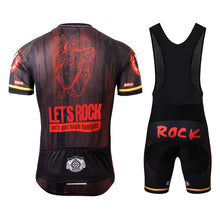 Cargar imagen en el visor de la galería, Thriller Rider Sports Ropa de Bicicleta Hombre Ciclismo Maillots y Culotte Corto con Tirantes Traje(Let's Rock)
