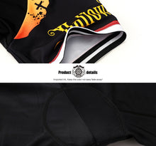 Carica l'immagine nel visualizzatore di Gallery, Thriller Rider Sports Abbigliamento per Biciclette Uomo Ciclismo Maglie e Pantaloncini Combinazione(Ghost Castle)