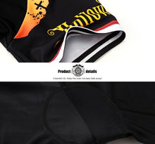 Cargar imagen en el visor de la galería, Thriller Rider Sports Ropa de Bicicleta Hombre Ciclismo Maillots y Culotte Corto con Tirantes Traje(Ghost Castle)