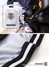 Carica l'immagine nel visualizzatore di Gallery, Thriller Rider Sports Abbigliamento per Biciclette Uomo Ciclismo Maglie e Pantaloncini Combinazione(Ghost Castle)