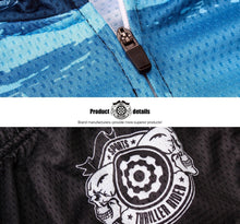 Cargar imagen en el visor de la galería, Thriller Rider Sports Ropa de Bicicleta Hombre Ciclismo Maillots y Culotte Corto con Tirantes Traje(Ghost Castle)