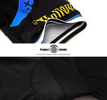 Cargar imagen en el visor de la galería, Thriller Rider Sports Ropa de Bicicleta Hombre Ciclismo Maillots y Culotte Corto con Tirantes Traje(Ghost Castle)