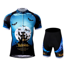 Load image into Gallery viewer, Thriller Rider Sports Bicycle Clothing Mens Cycling Jersey Short Sleeve and Shorts Kit(Ghost Castle)