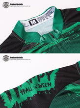 Lade das Bild in den Galerie-Viewer, Thriller Rider Sports Fahrradbekleidung Herren Fahrradtrikots Radtrikots und Lange Trägerhose Anzug Winter/Thermo(Ghost Castle)